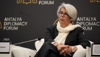 Annette Weber, the EU’s special representative for the Horn of Africa, at the Antalya Diplomacy Forum, in Turkey, on 18 April 2026.