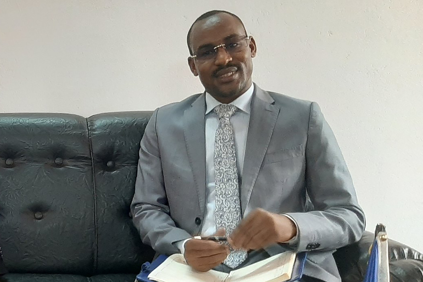 Central African livestock minister Hassan Bouba in February 2021.