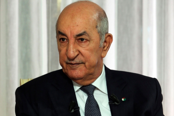 Algerian president Abdelmadjid Tebboune.