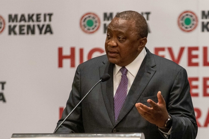 President of Kenya, Uhuru Kenyatta.