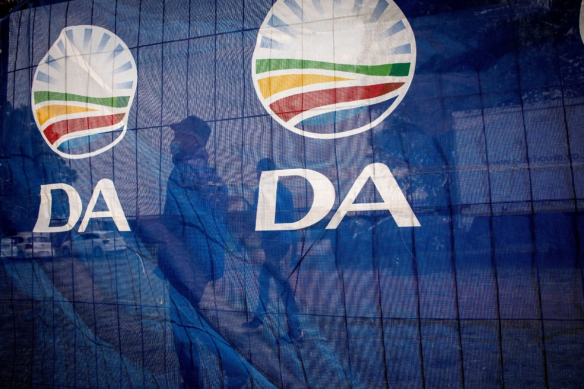 An election rally of The Democratic Alliance (DA) in Johannesburg, on October 28, 2021.
