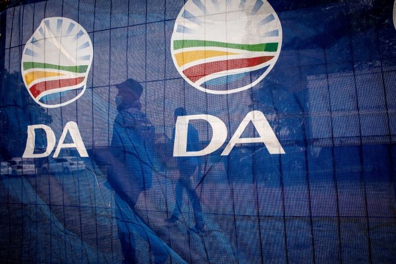 An election rally of The Democratic Alliance (DA) in Johannesburg, on October 28, 2021.