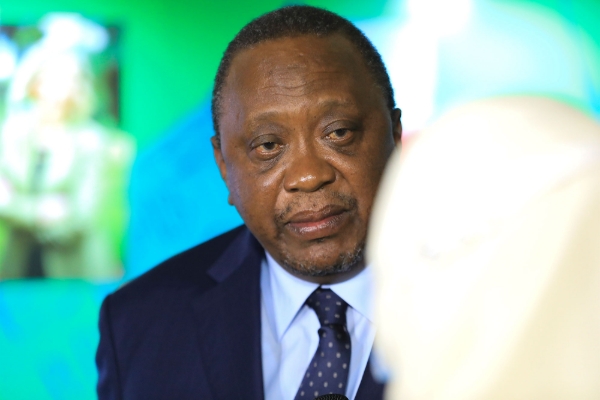 Kenyan president Uhuru Kenyatta.