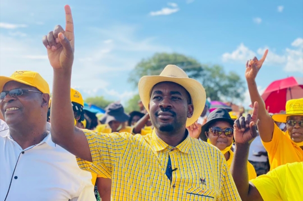 Nelson Chamisa, leader of the opposition party, Citizens Coalition for Change (CCC).