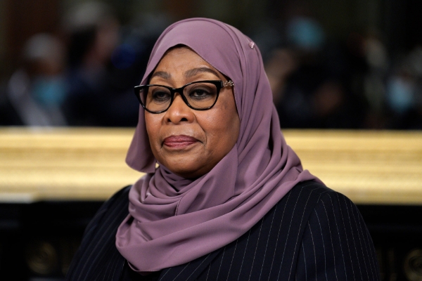 President of Tanzania Samia Suluhu Hassan.