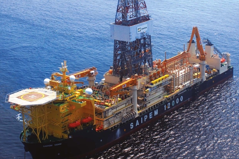 The deepwater drillship Saipem 12000.