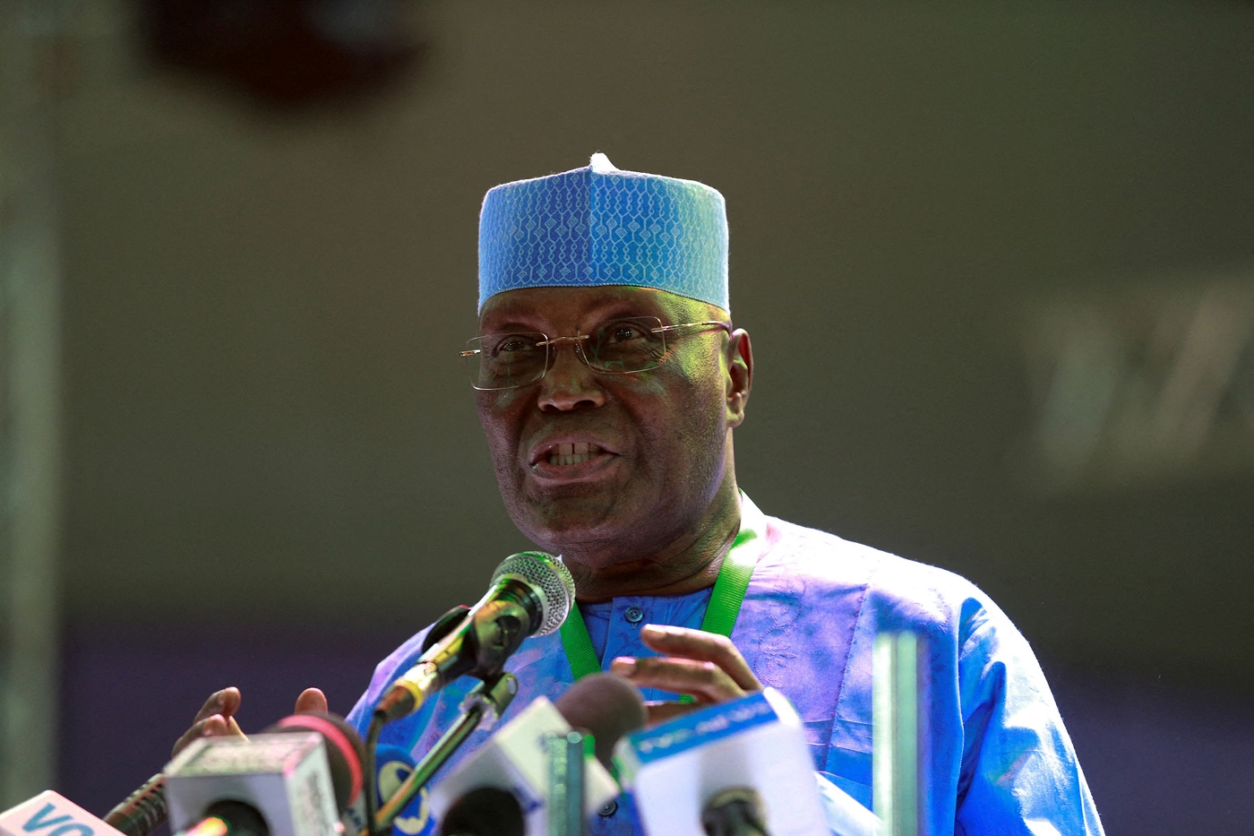 The candidate of the main opposition party, the People's Democratic Party, Atiku Abubakar.