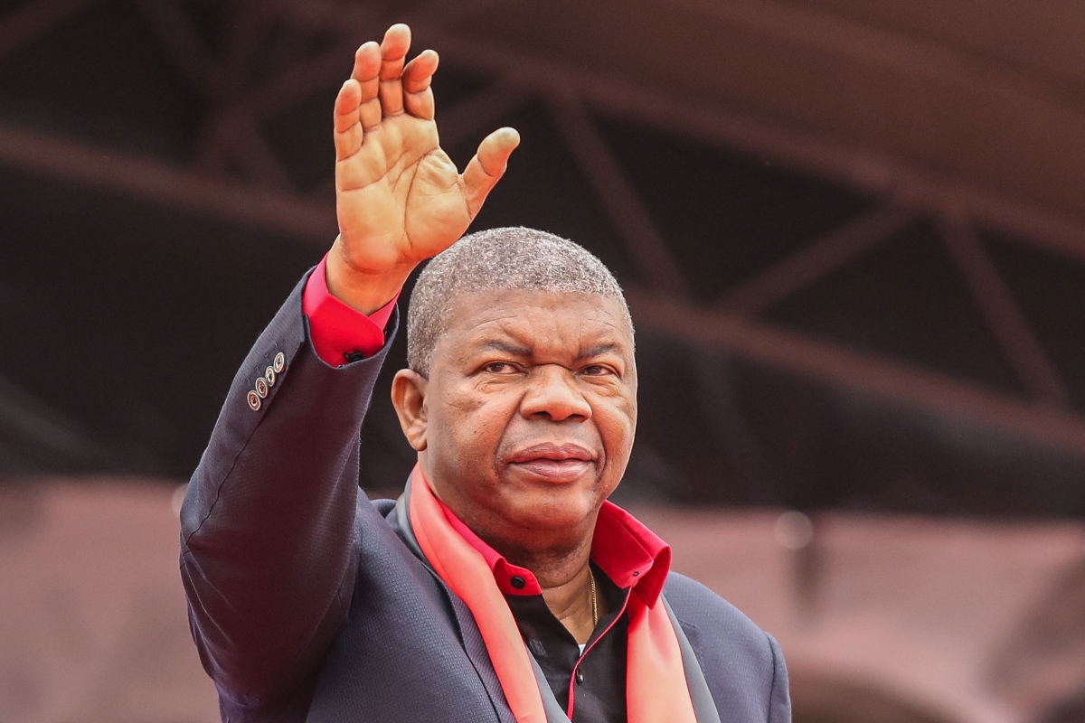 Angola president João Lourenço during a political rally in Luanda, 20 August 2022.