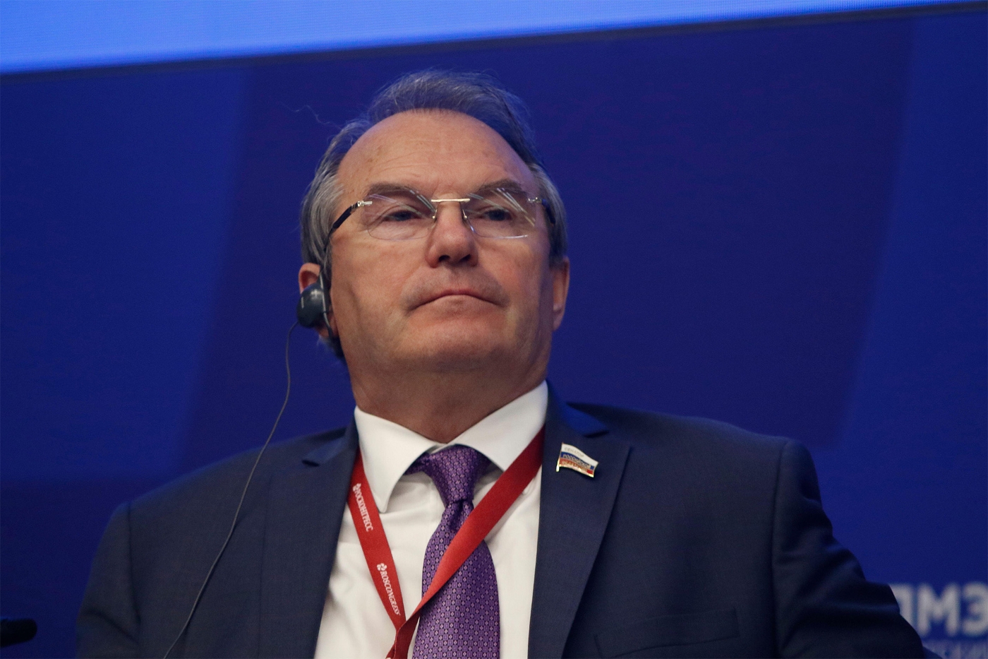 Senator Igor Morozov, ex-FSB colonel, in Saint Petersburg, Russia, 16 June 2022.
