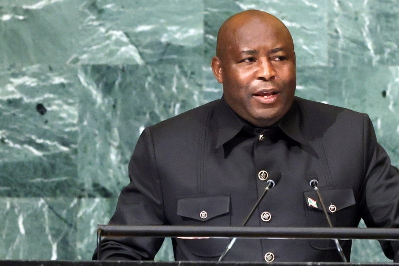 Burundian President Evariste Ndayishimiye.