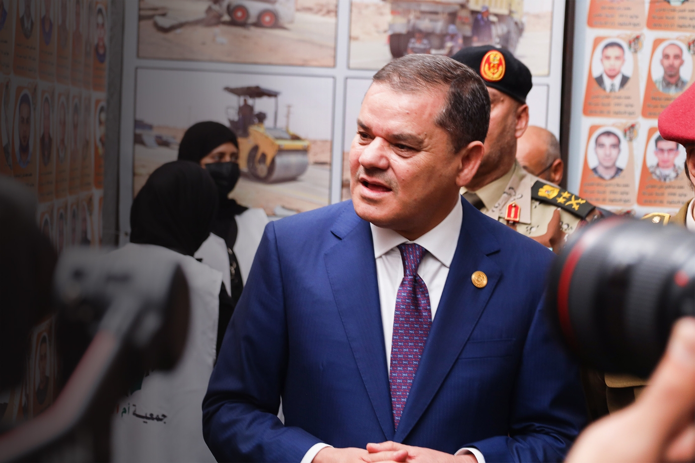 Libyan PM Abdulhamid Dbeibah, in Misrata on 17 December 2022.