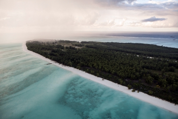 The French-controlled Juan de Nova Island, in the Mozambique Channel.