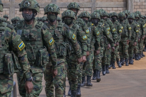 Rwandan soldiers in Kigali.