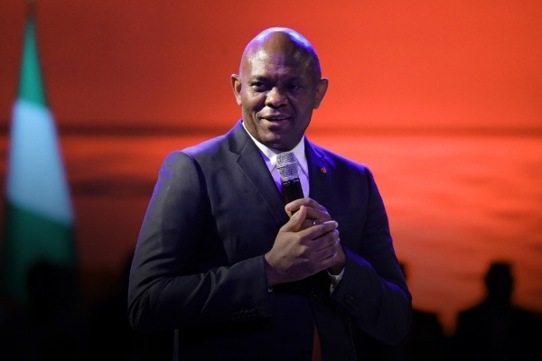 Nigerian businessman Tony Elumelu in Lagos in July 2018.