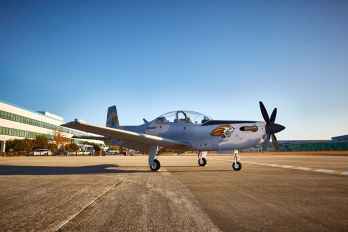 Korea Aerospace Industries KA-1S. Two of these light aircraft have already landed in Senegal as part of a bigger order.