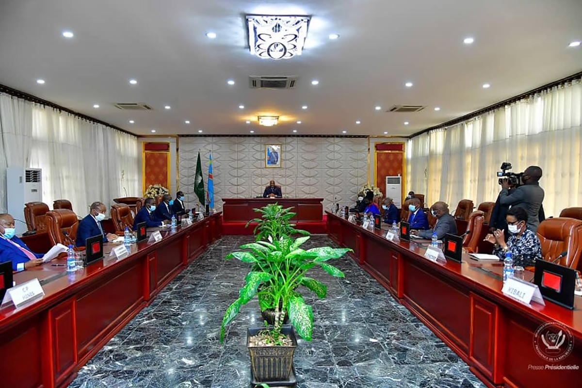 Congolese president Félix Tshisekedi met with representatives of mining operators on 8 September.