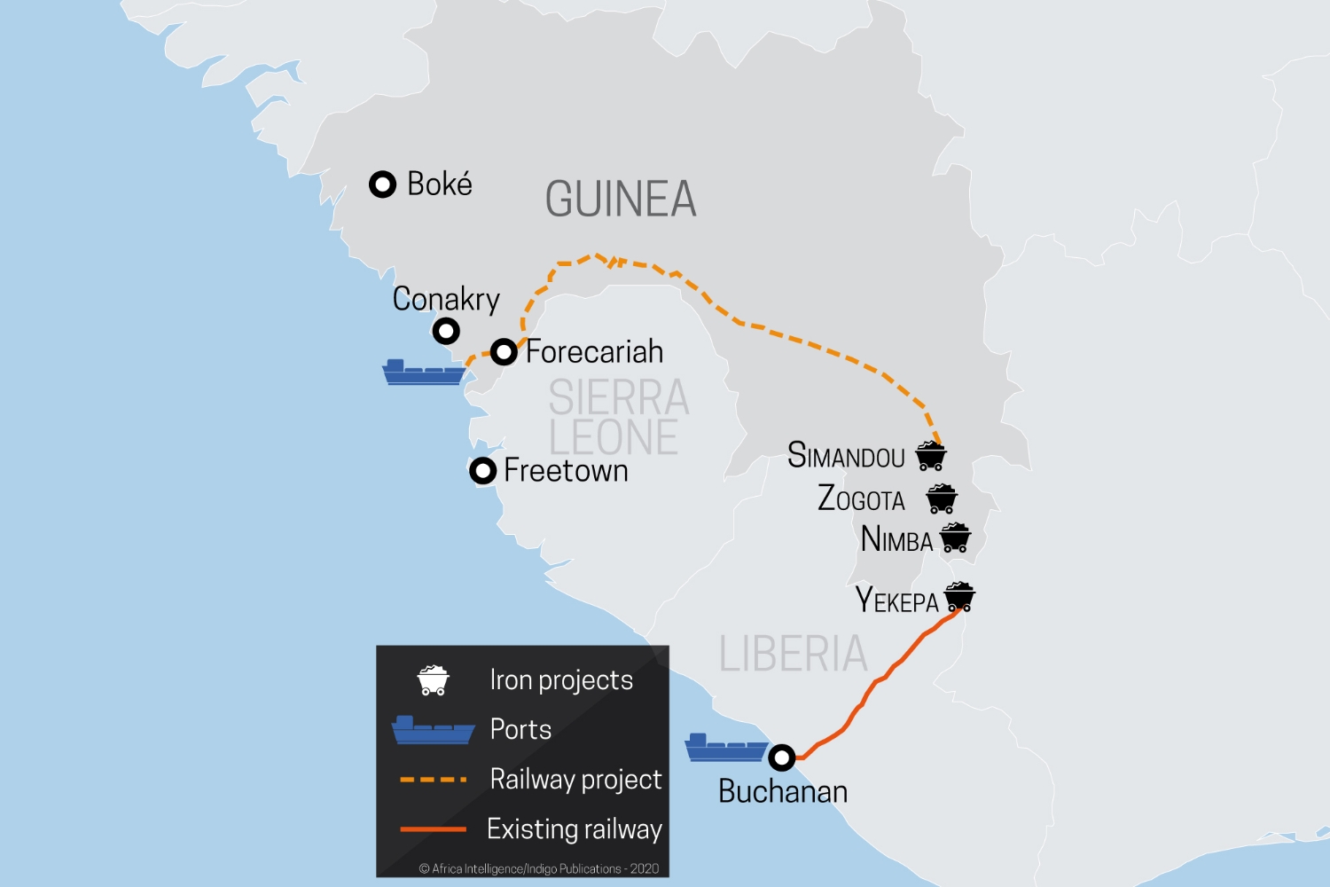 Simandou, Nimba and Zogota: the long and difficult road to the start of iron ore production