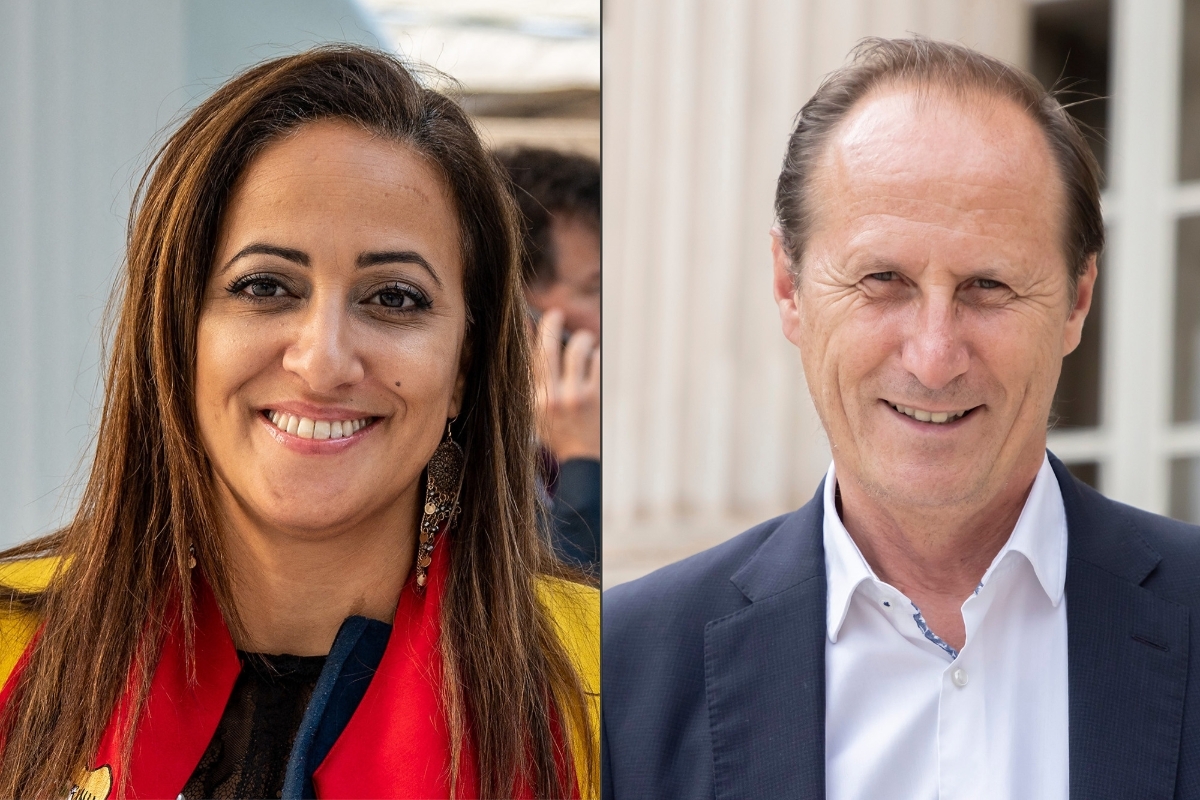 Amélia Lakrafi, MP for the 10th constituency of French nationals living overseas and Bruno Fuchs, the MP for Haut-Rhin.
