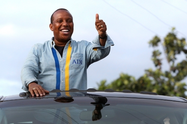 The prime minister of Sao Tome and Principe, Patrice Trovoada.