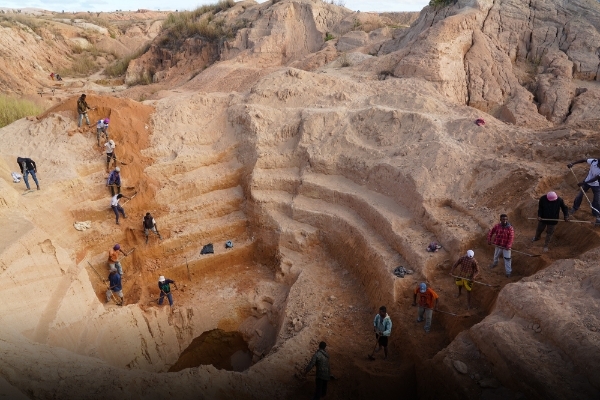 A sapphire mines near Ilakaka, Southern Madagascar.