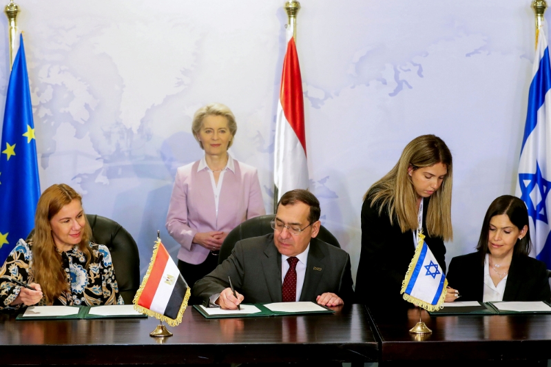 European Commission President Ursula Von Der Leyen at the ministerial meeting of the East Mediterranean Gas Forum (EMGF) in Cairo, Egypt, 15 June 2022.