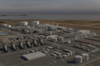The Rovuma LNG project, in Mozambique.
