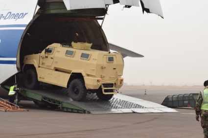 Third delivery of Typhoon armored vehicles to Bamako on January 23, 2020.