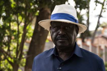 The unsuccessful candidate in the 2022 Kenyan presidential election, Raila Odinga.