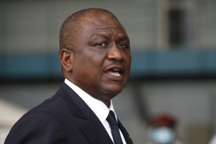 Ivorian Prime Minister Hamed Bakayoko.