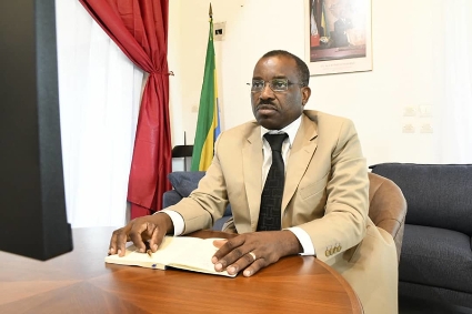 Gabonese oil, gas and mines minister Vincent de Paul Massassa.