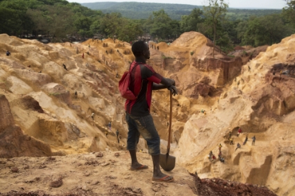 Ndassima gold mine near Djoubissi, north of Bambari, Central African Republic.