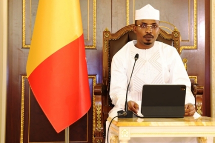 Chad's transitional president Mahamat Idriss Déby.