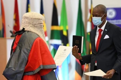 The new SADC executive secretary Elias Magosi was sworn in on 18 August 2021.