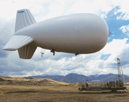 A 28M surveillance balloon manufactured by TCOM.