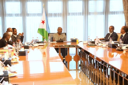 The Djiboutian president Ismaïl Omar Guelleh.