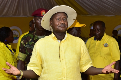 The President of the Republic of Uganda, Yoweri Museveni.