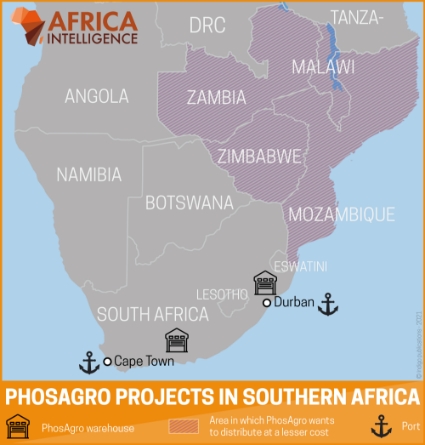 PhosAgro projects in Southern Africa.