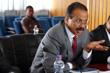 Former Ethiopian Foreign Minister Berhane Gebre-Christos.