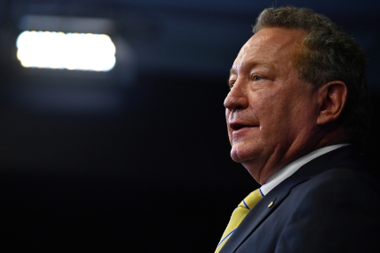 Andrew Forrest, president of mining group Fortescue Metals Group.