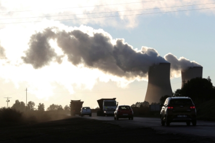 The Duvha coal-fired power plant, owned by state-owned utility Eskom, in Emalahleni, Mpumalanga province, South Africa, on June 3, 2021.