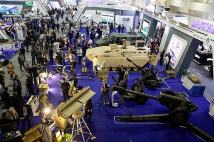 The arms fair Egypt Defence Expo 2021 in Cairo.