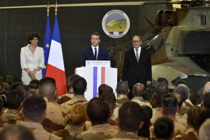 French president Emmanuel Macron during his previous visit to Mali in May 2017.