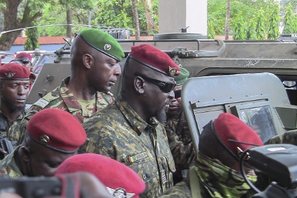 The Guinean President Mamady Doumbouya.