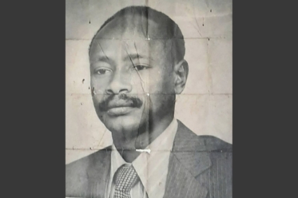 A 1980 file photo of Ugandan president Yoweri Museveni, then the UPM candidate for Mbarara North constituency, posted on Twitter by the Kaguta Foundation.