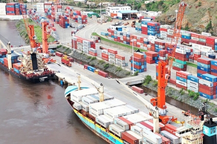 The port of Matadi in the DRC.