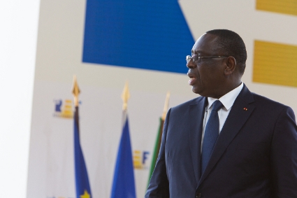 The president of Senegal Macky Sall.