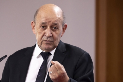 Jean Yves Le Drian, Minister of Foreign Affairs of France.