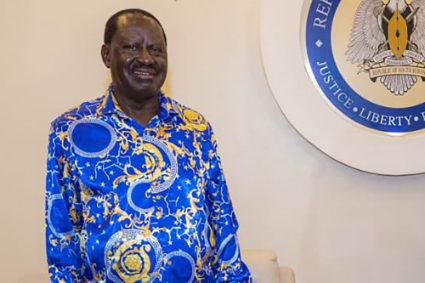 Kenyan presidential candidate Raila Odinga.