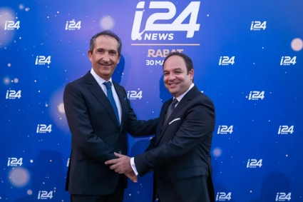 Patrick Drahi and Frank Meloul on 30 mai 2022 in Rabat, Morocco.
