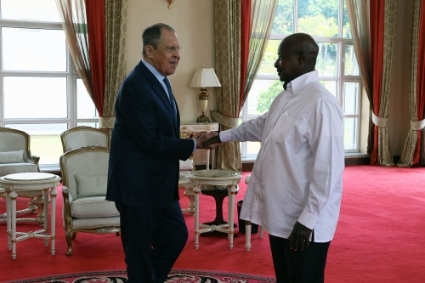 Russian Foreign Minister Sergei Lavrov visited Ugandan President Yoweri Museveni on 25 July.